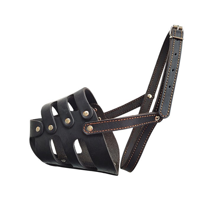 Anti-barking Leather Dog Muzzles