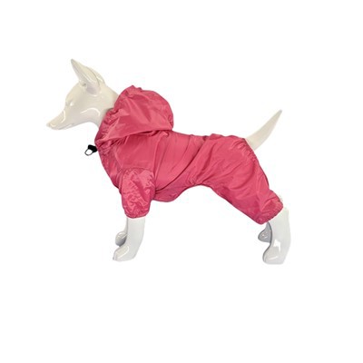 Hunde regnfrakker med hettegenser