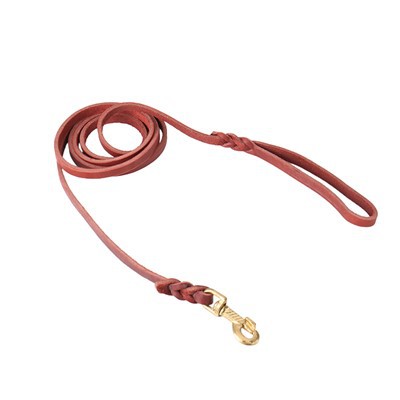 Heavy Duty hundebånd i flettet skinn