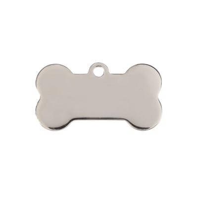 Hundelapper i polert rustfritt stål